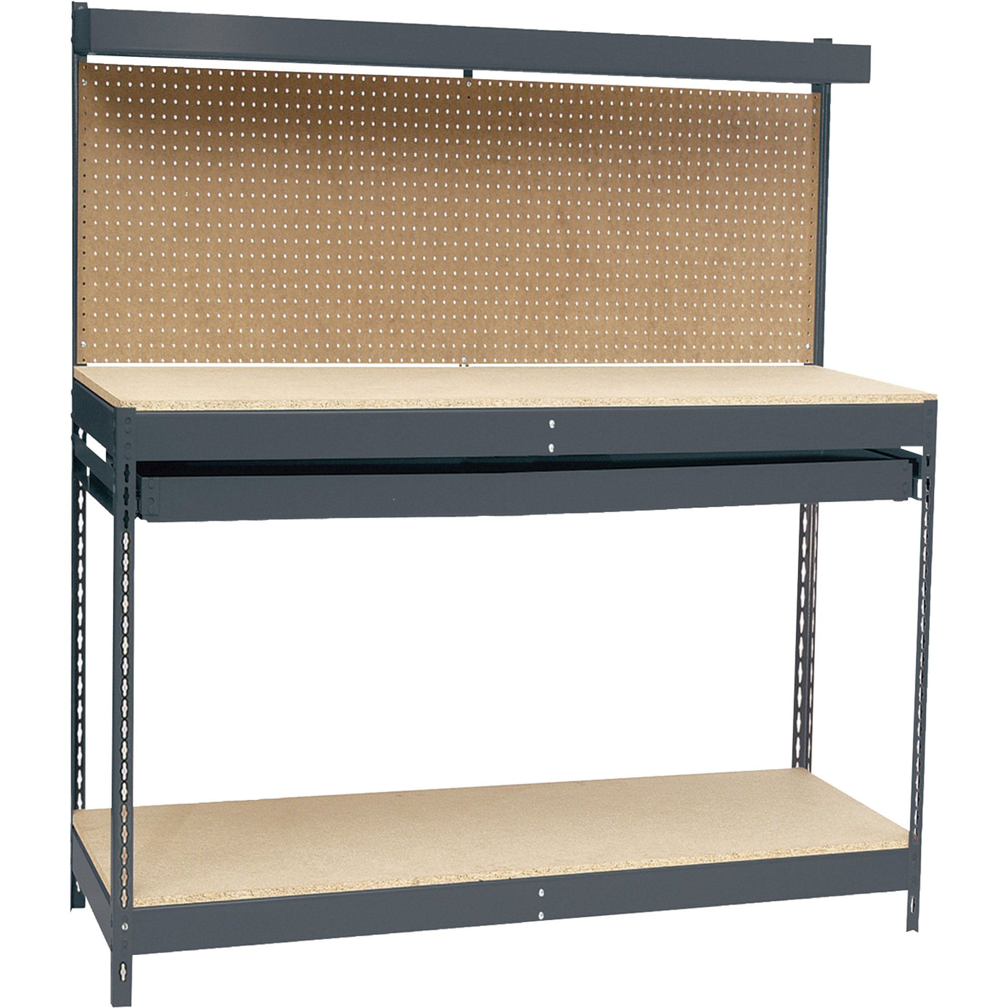 Edsal Maxi-Rack 48in. Workbench — 48in.W x 24in.D x 60in.H, Model# MRWB-4
